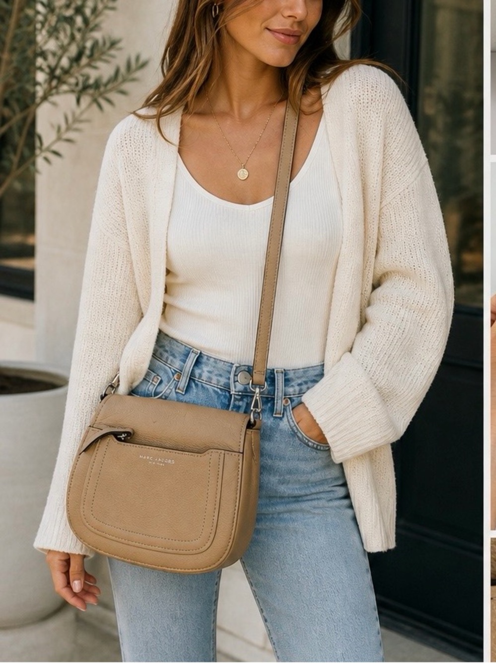 Marc Jacobs Tan Crossbody Saddle Bag - Picture 1 of 13